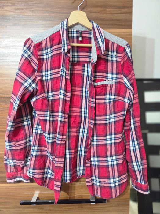 Koszula damska w kratę czerwona Carry
