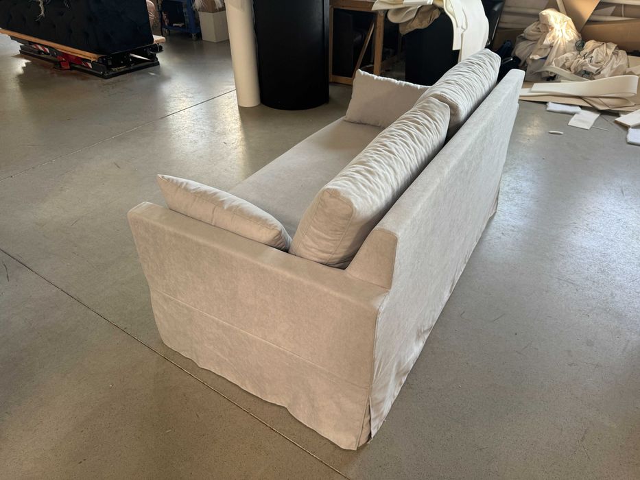 Sofa Paphos, mikrofibra szary, zdejmowany pokrowiec, DARMOWA DOSTAWA!