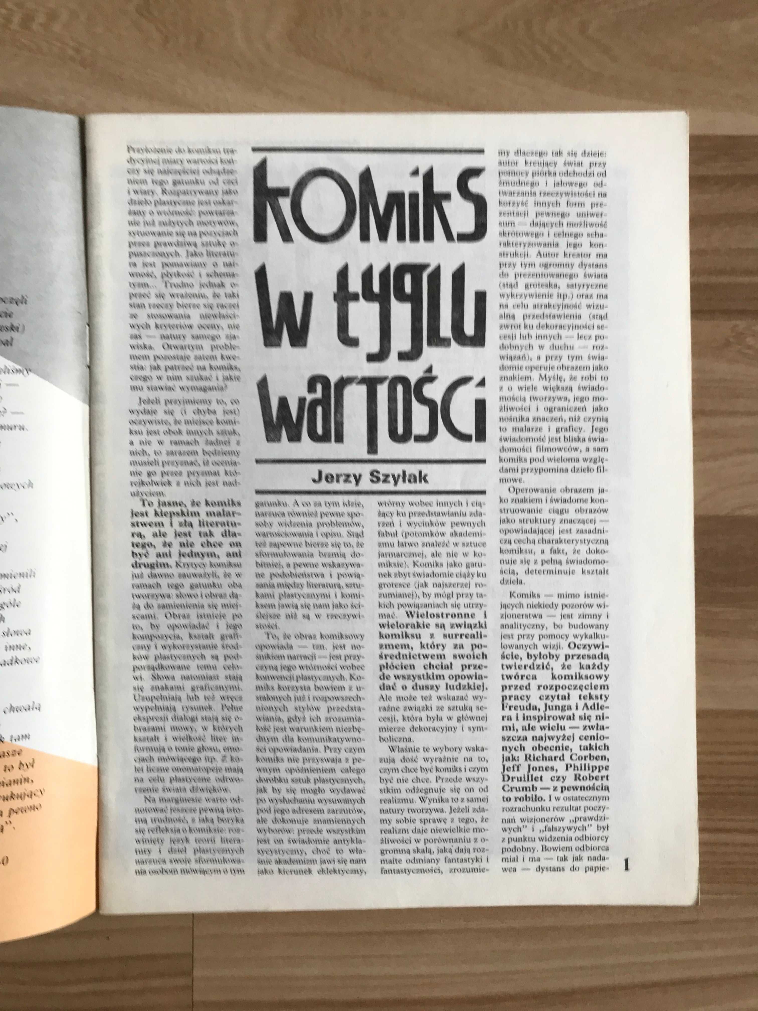 Komiks PRL 4/5 1988 Fantastyka YANS Mutanci z Xanai Rosiński Duchateau