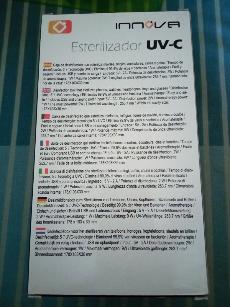 Esterilizador Innova UV-C