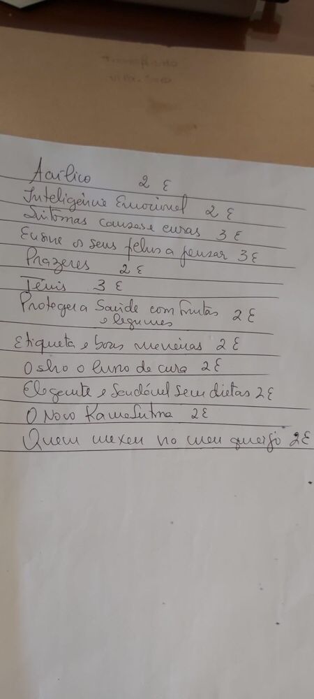 2€ livros variados em bom estado