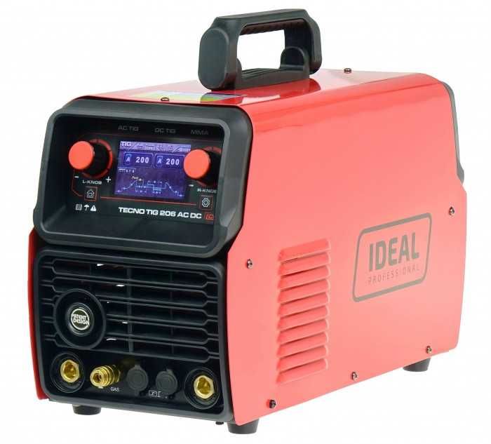 Spawarka TECNOTIG 206 AC/DC PULSE LCD Aluminium - zestaw do spawania