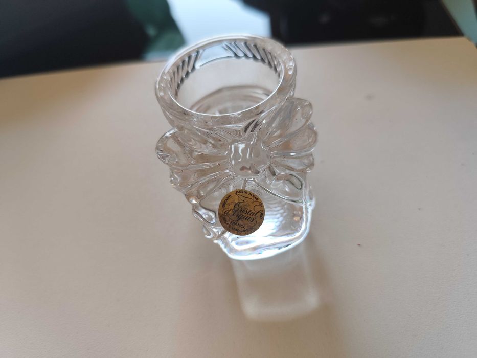 2 peças de cristal francês