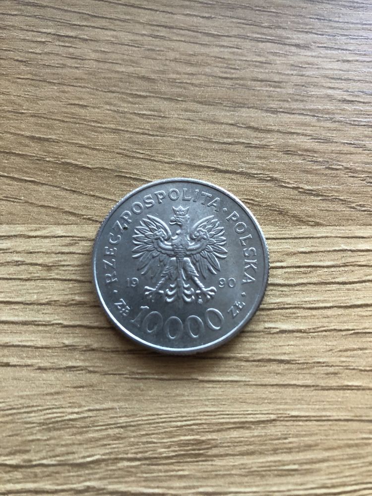 Moneta Kolekcjonerska - Polska 10000 złotych 1990 - SOLIDARNOŚĆ