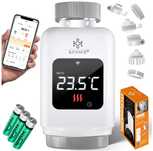 Termostat grzejnikowy głowica Smart Alexa Google LCD biała Kesser