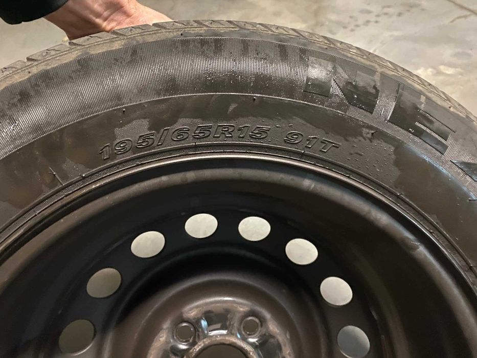 4x koło Letnie + Zimowe  5x114,3mm bdb duży bieżnik 195/65/R15 2024rok