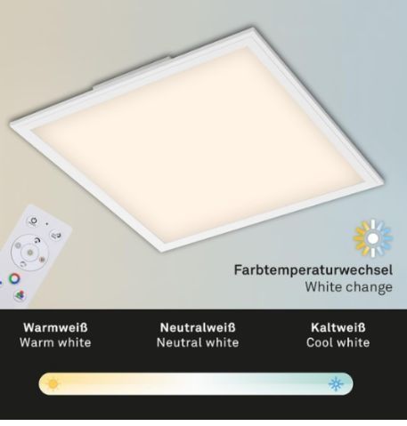 Brilo plafon LED lampa sufitowa LED 24w RGB sterowana pilotem