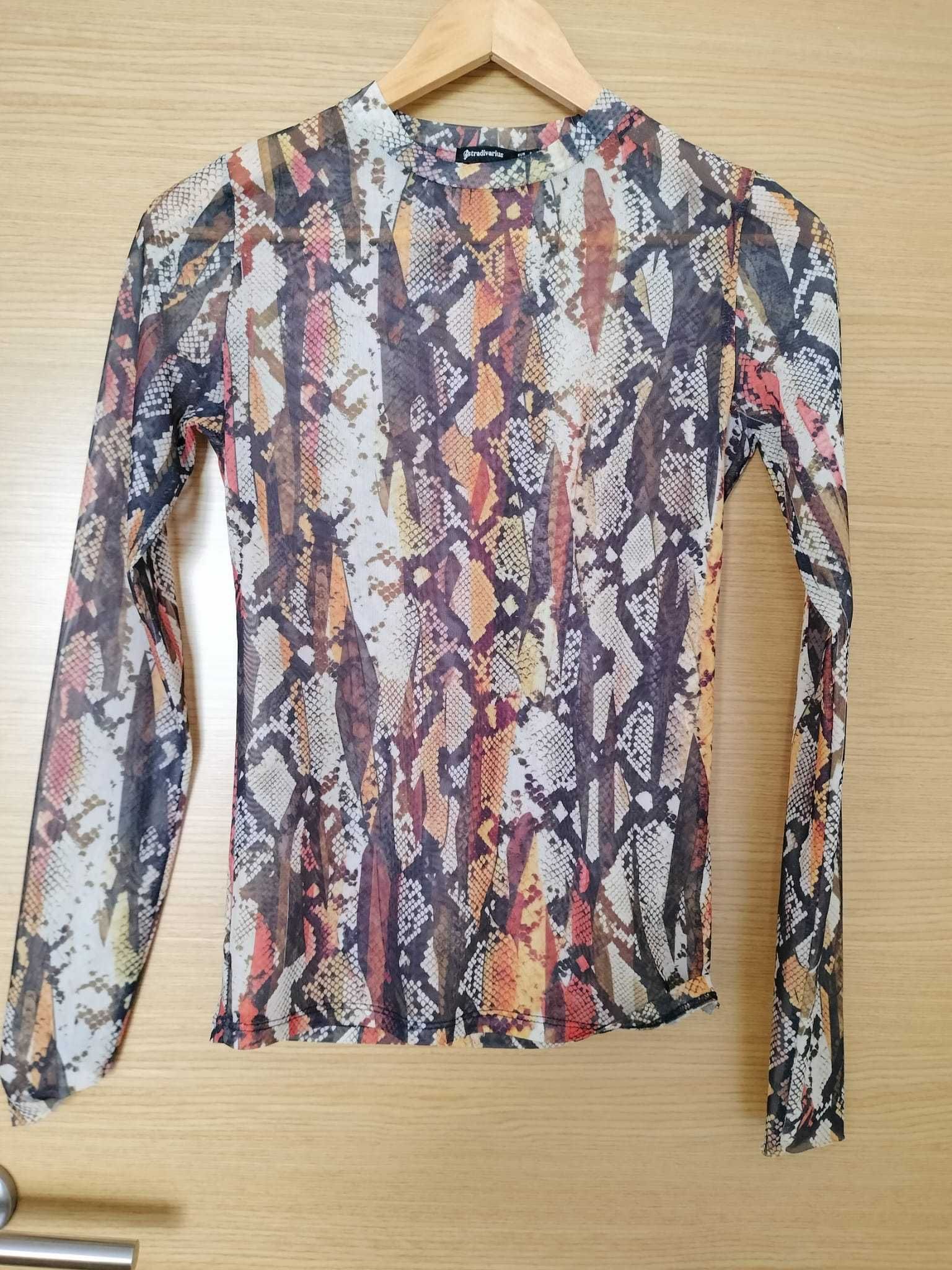 Blusa Padrão Cobra Stradivarius