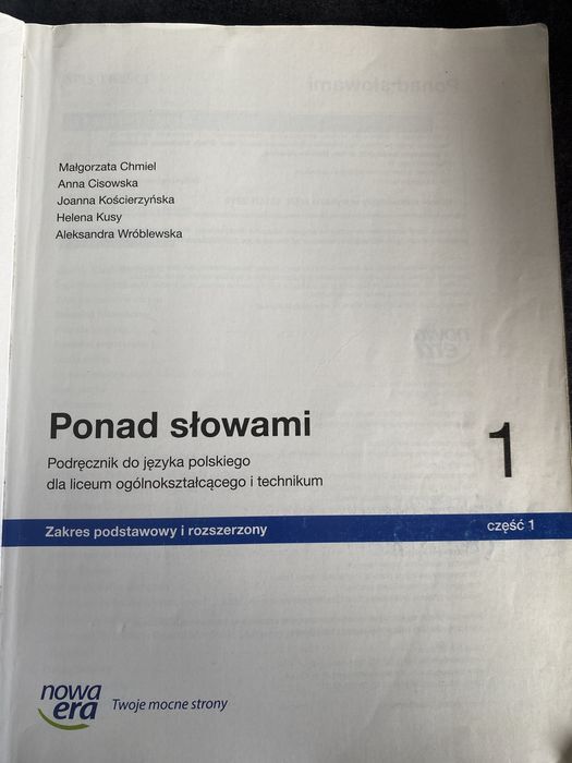 Ponad slowami 1 czesc 1.