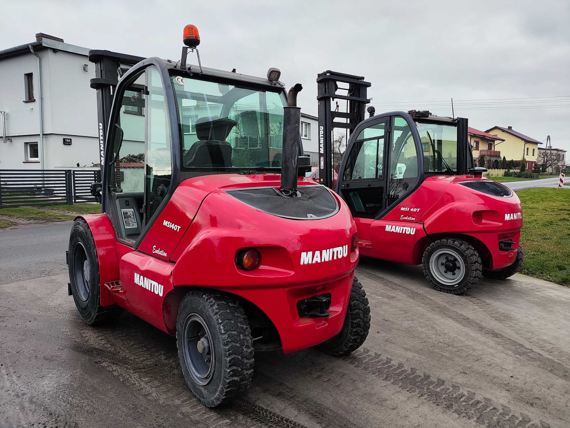 Wózek widłowy terenowy Manitou MSI40 z2013r. jak ładowarka blokada kół