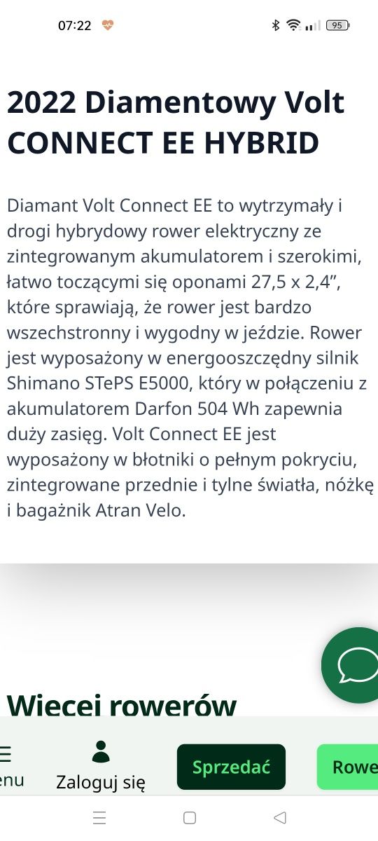 Rower diamant EE Hybrid elektryk