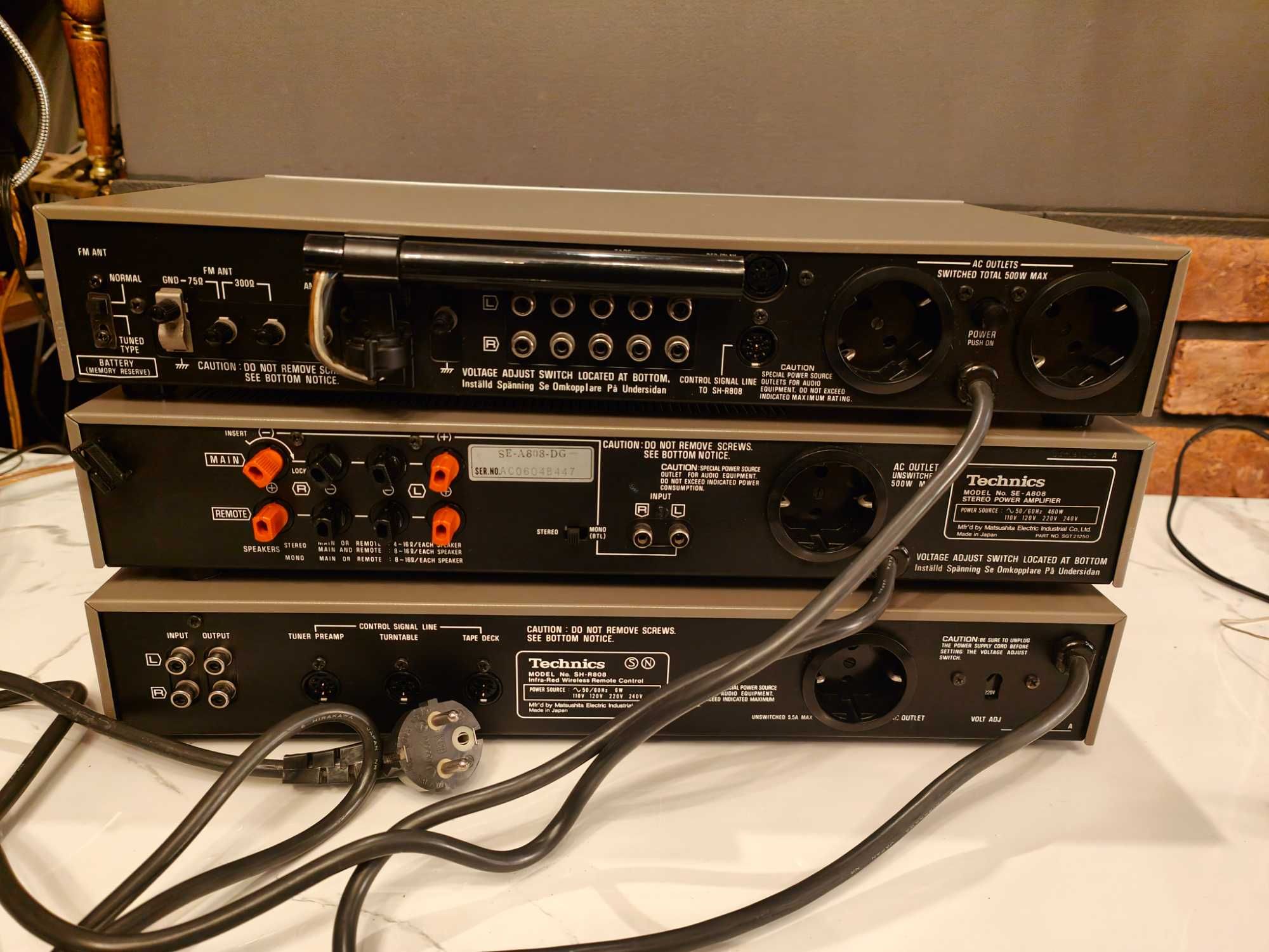 WIEŻA TECHNICS 808 ! Pilot , Preamp Tuner Końcówka ! TOP