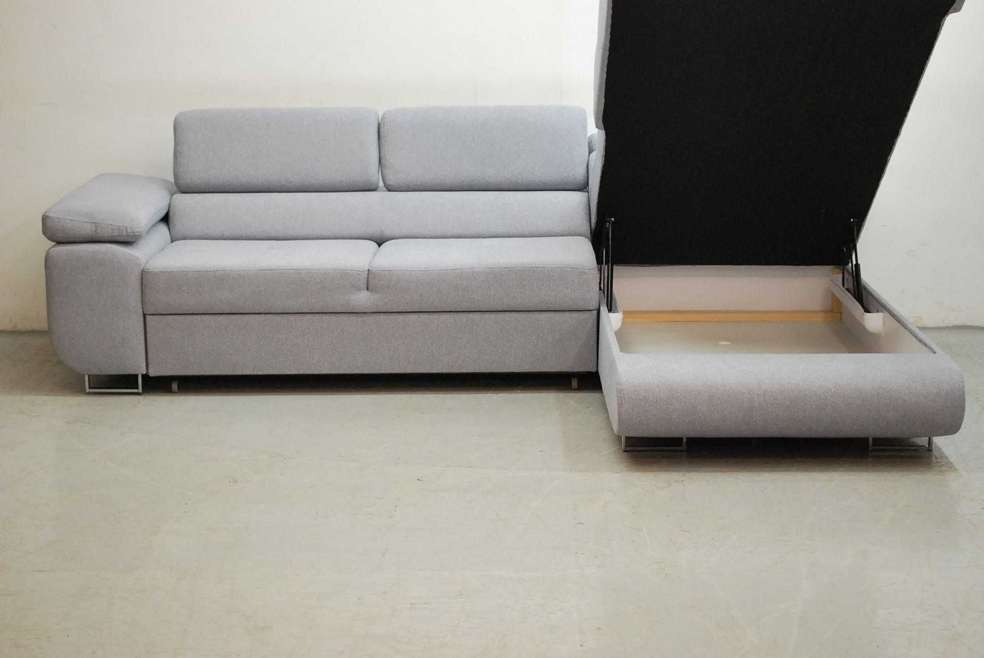 nbw DESIGN NOWOCZESNY narożnik z f.spania + pojemnik, sofa