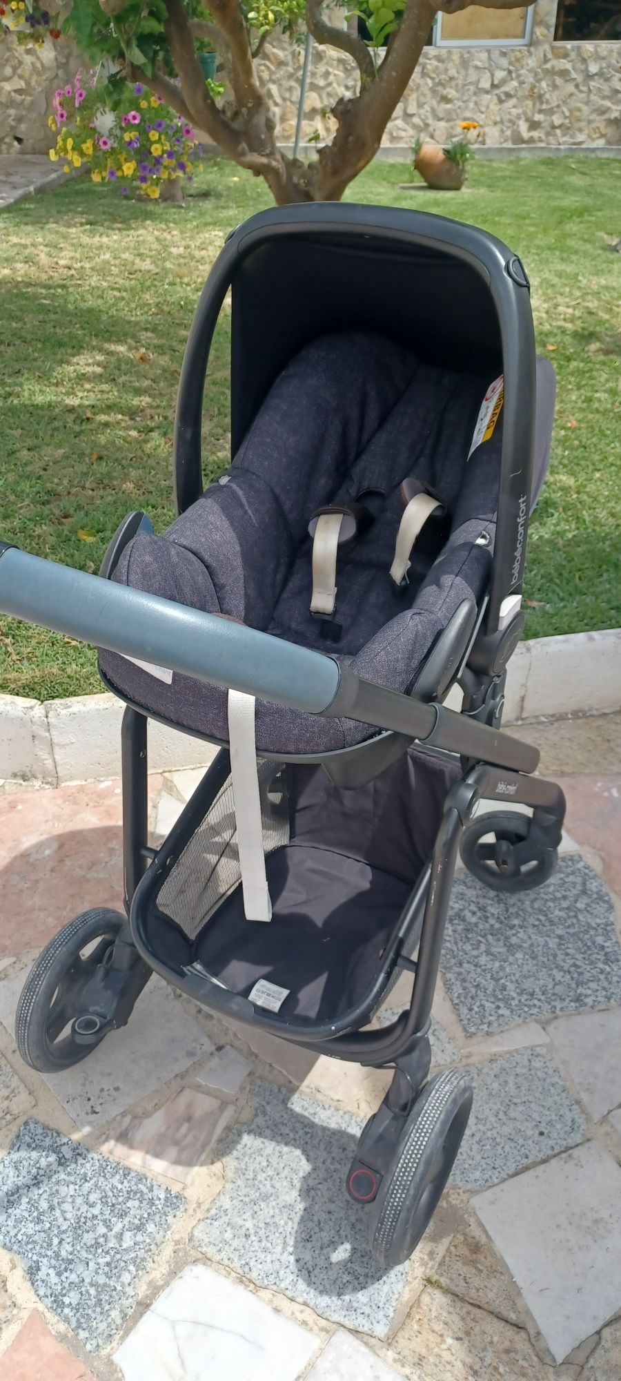 Carrinho de passeio e ovinho