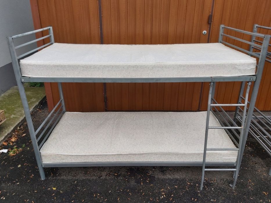 Sz-n dostawa gratis ŁÓŻKO piętrowe metalowe 90x200 materace w opcji