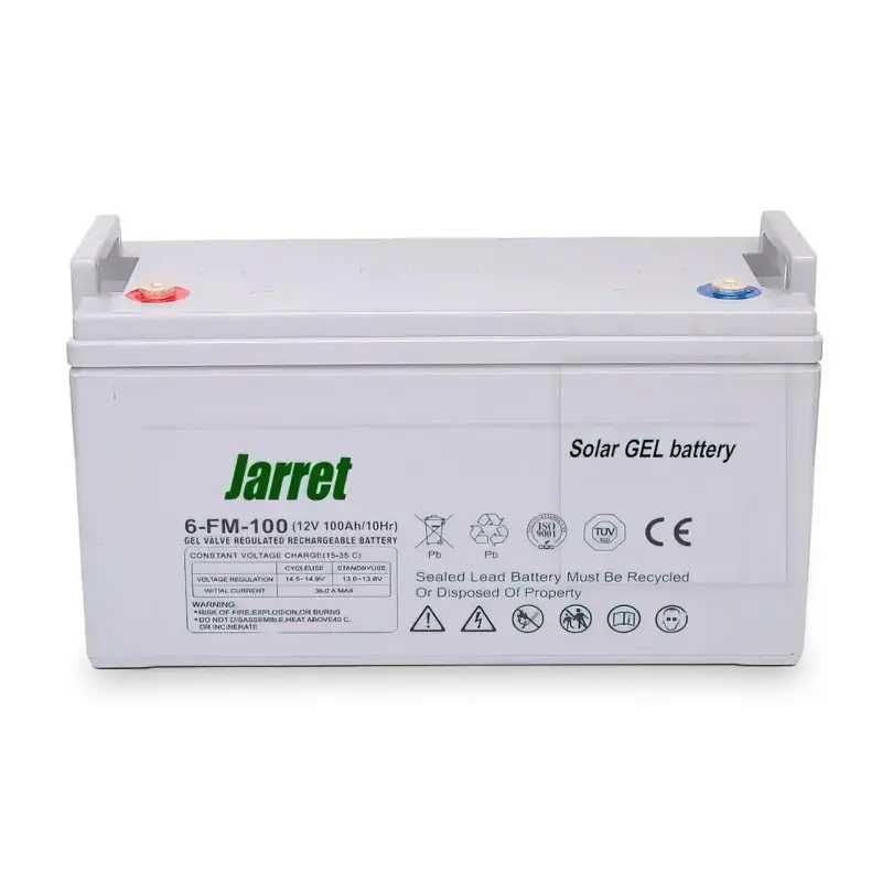 Гелевый аккумулятор Jarrett 12В, 100Ач для домашних систем электро