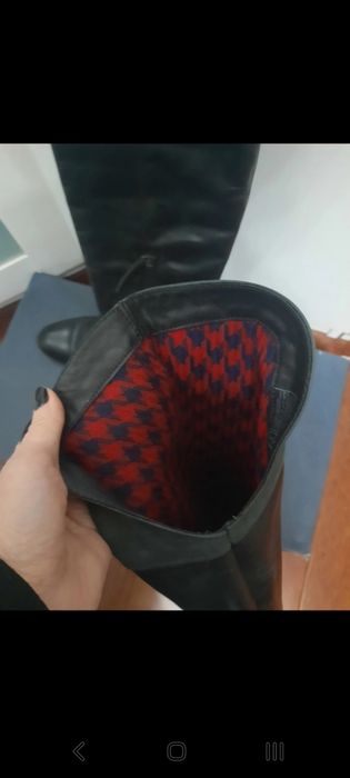 Kozaki damskie Tommy Hilfiger skóra naturalna