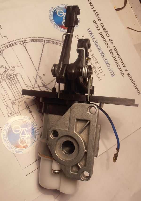 Korpus gaźnika BING rower z silnikiem SACHS 301 Spartamet Saxonette