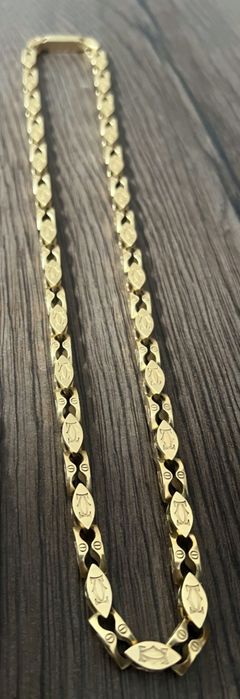 Nowy!! Cartier Łańcuch+Krzyż. Całość 125gr. Dł.66 szer.0,7. Próba 585