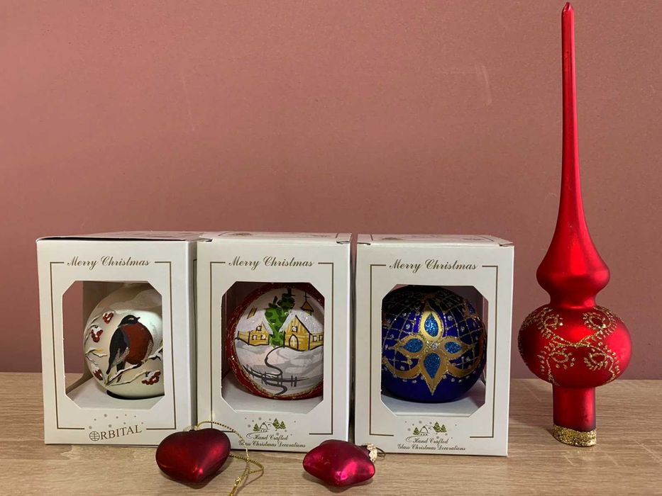 Игрушки новогодние СССР толстые три поросёнка handmade ручная роспись