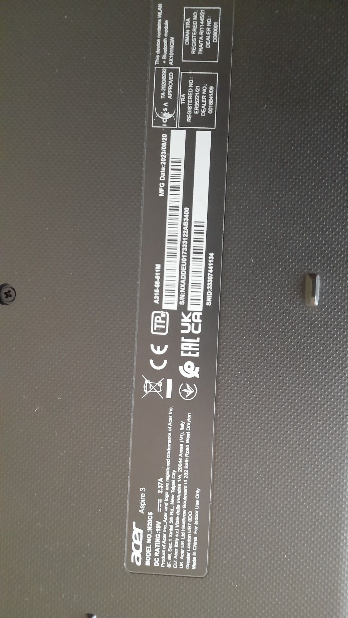 Ноутбук Acer Aspire 3