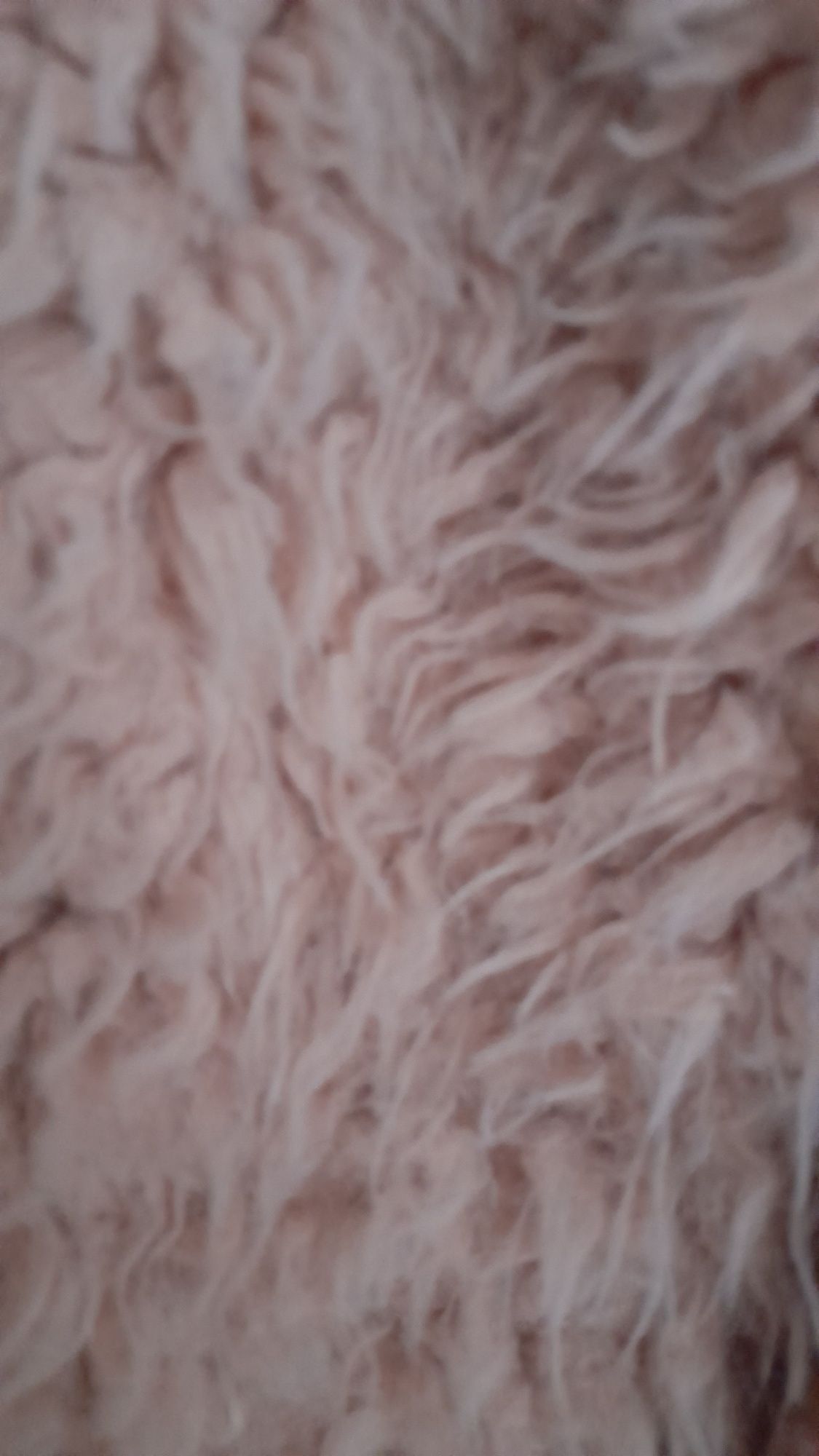 Kurtka futerko włoska NEW COLLECTION kolor pudrowy roz rozmiar M/L