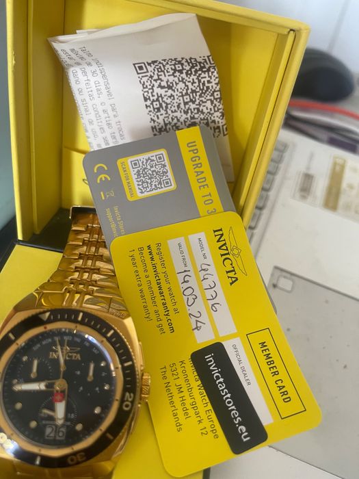 Relógio invicta (dourado) model nr 43776