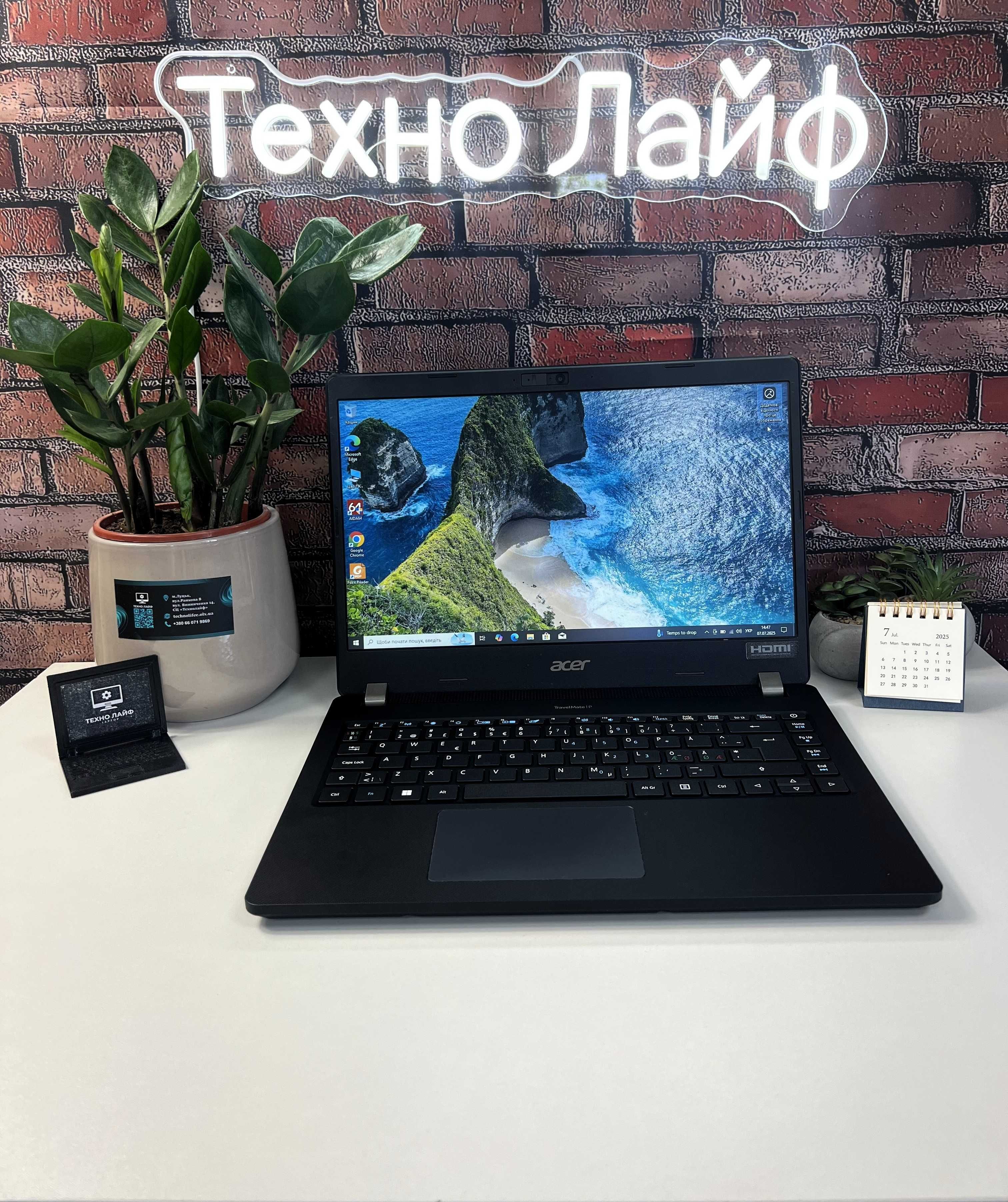 2021 рік! Acer TravelMate P214-53·i3-1115G4·8GB+SSD256·14"HD·Гарантія