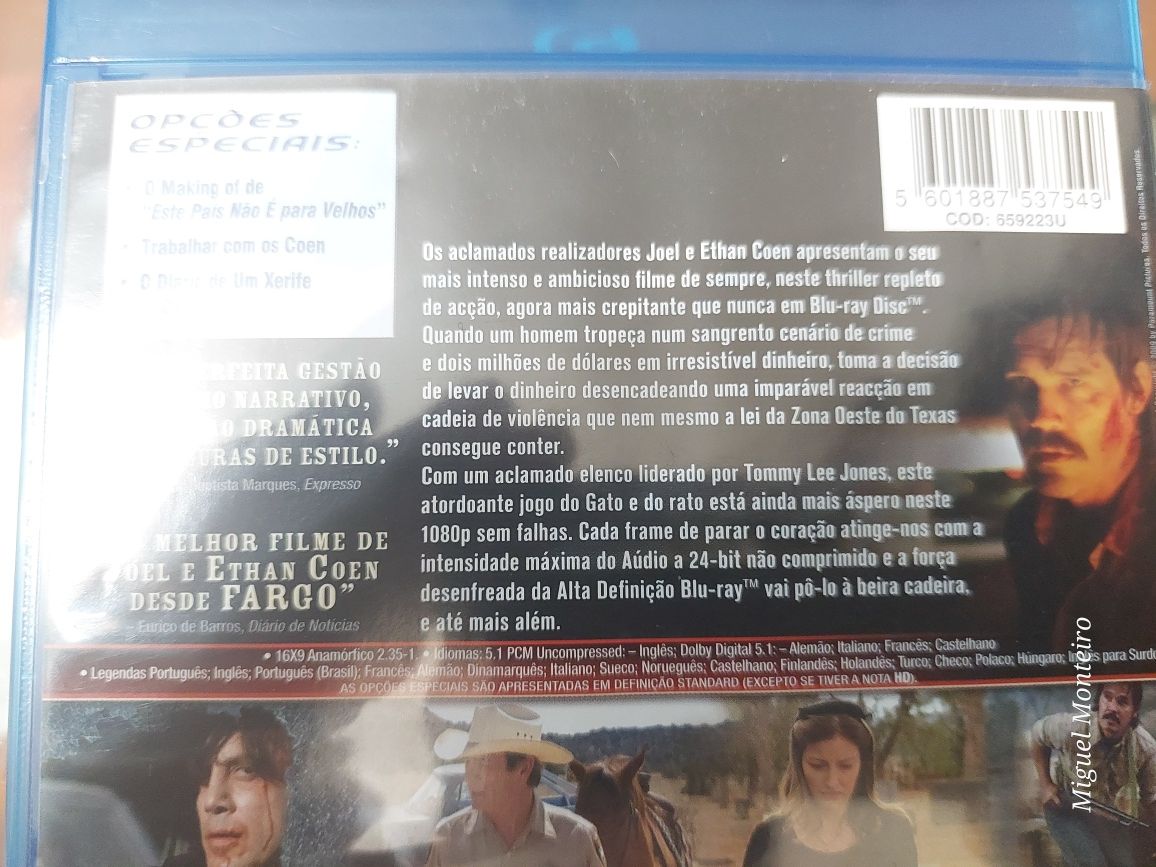 Filme Blu Ray Este País Não é Para Velhos