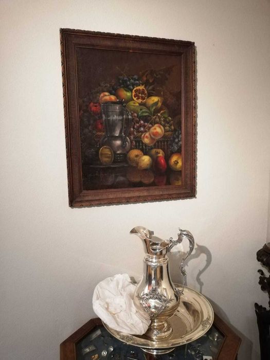 Natureza Morta - Óleo sobre Madeira