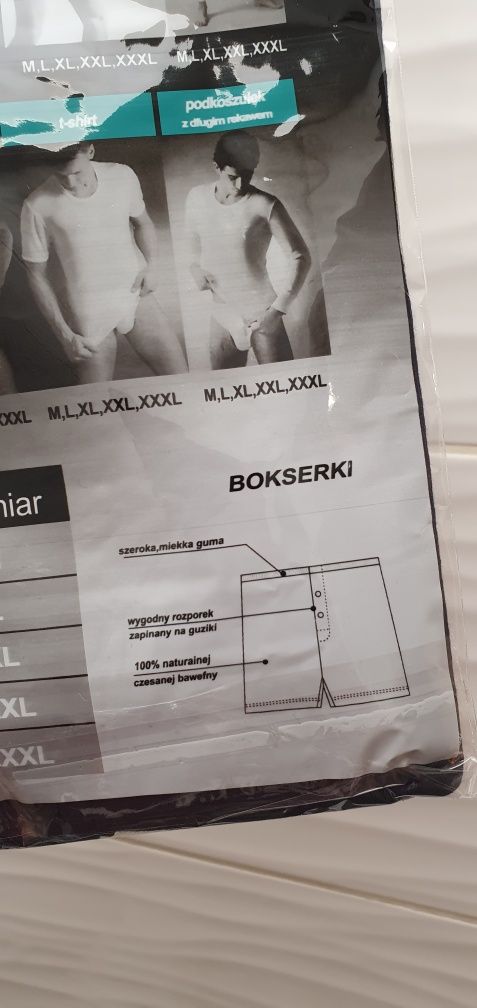 Czarne męskie luźne bokserki XL bawełniane 100% bawełna