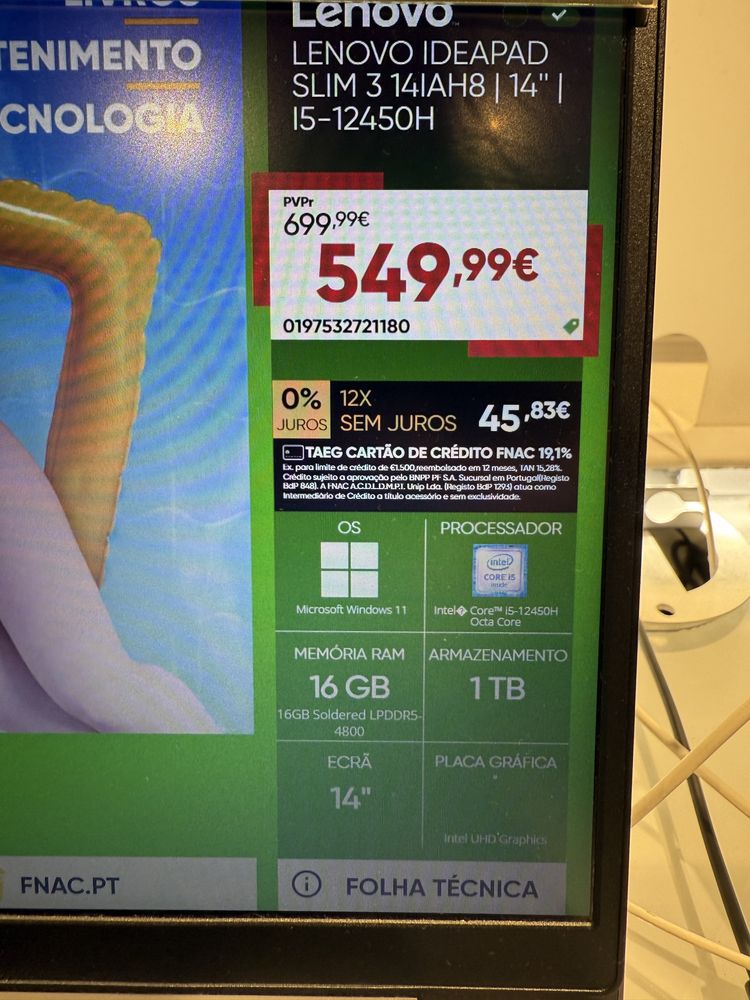 Portatil Lenovo 1tb