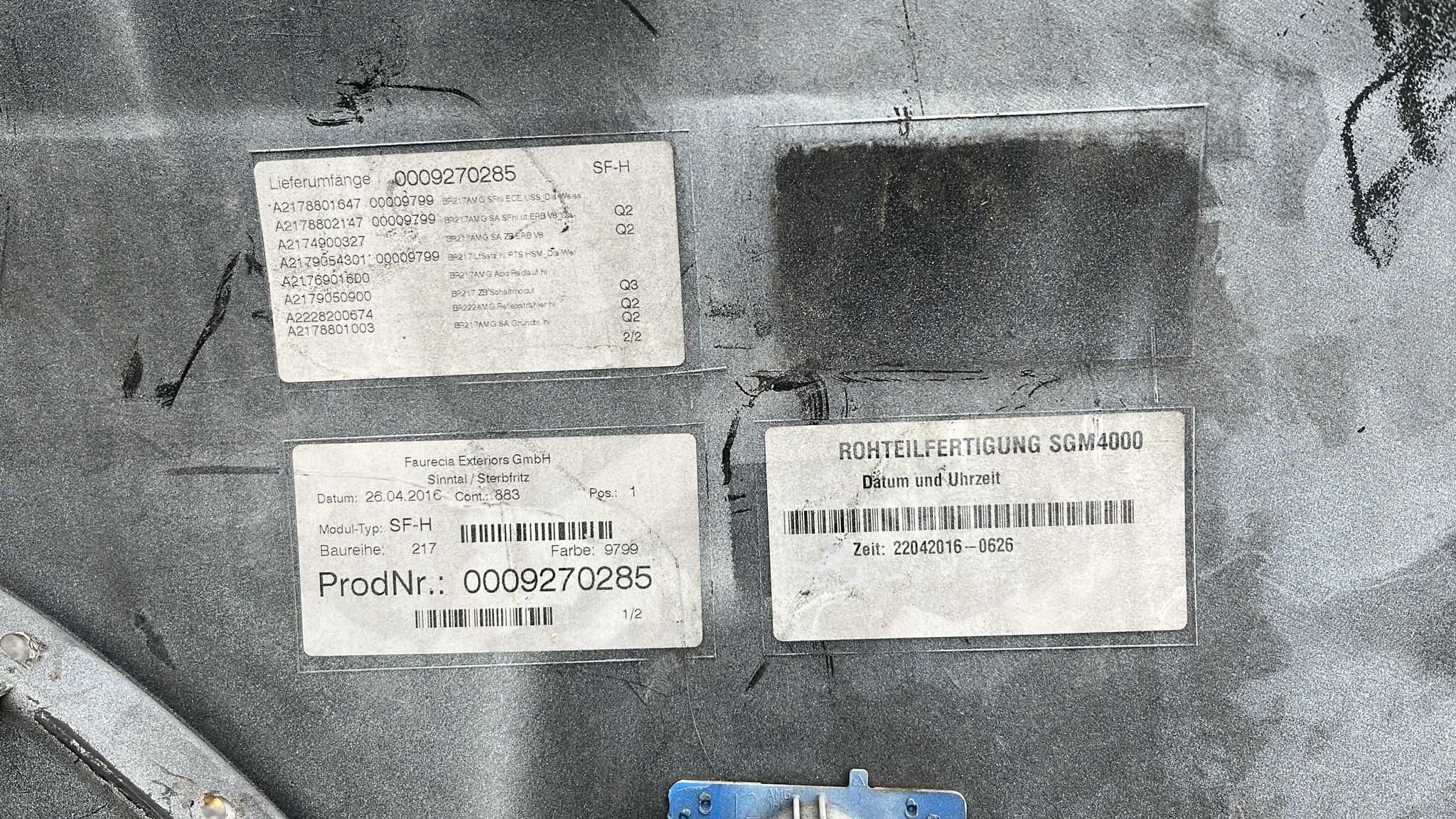 Para-choques traseiro Mercedes-Benz S C217