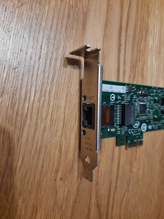 Низкопрофильная сетевая карта PCI-Express 1x 1Gbit в компактный SFF ПК