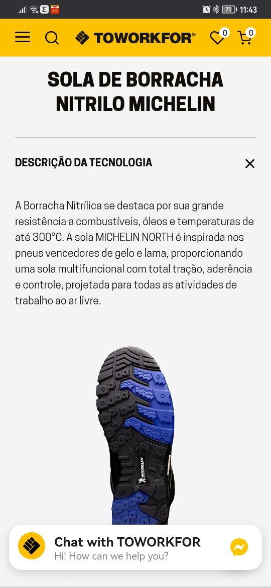 Sapatos trabalho to work for Michelin n. 42