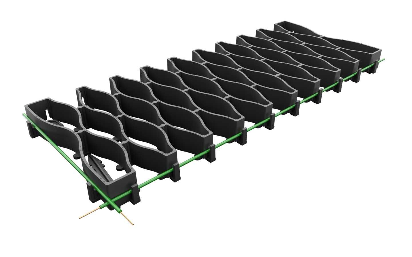 Kratka pod robot koszący 20x50x3  cm 4 kotwy gratis miejsce na przewód