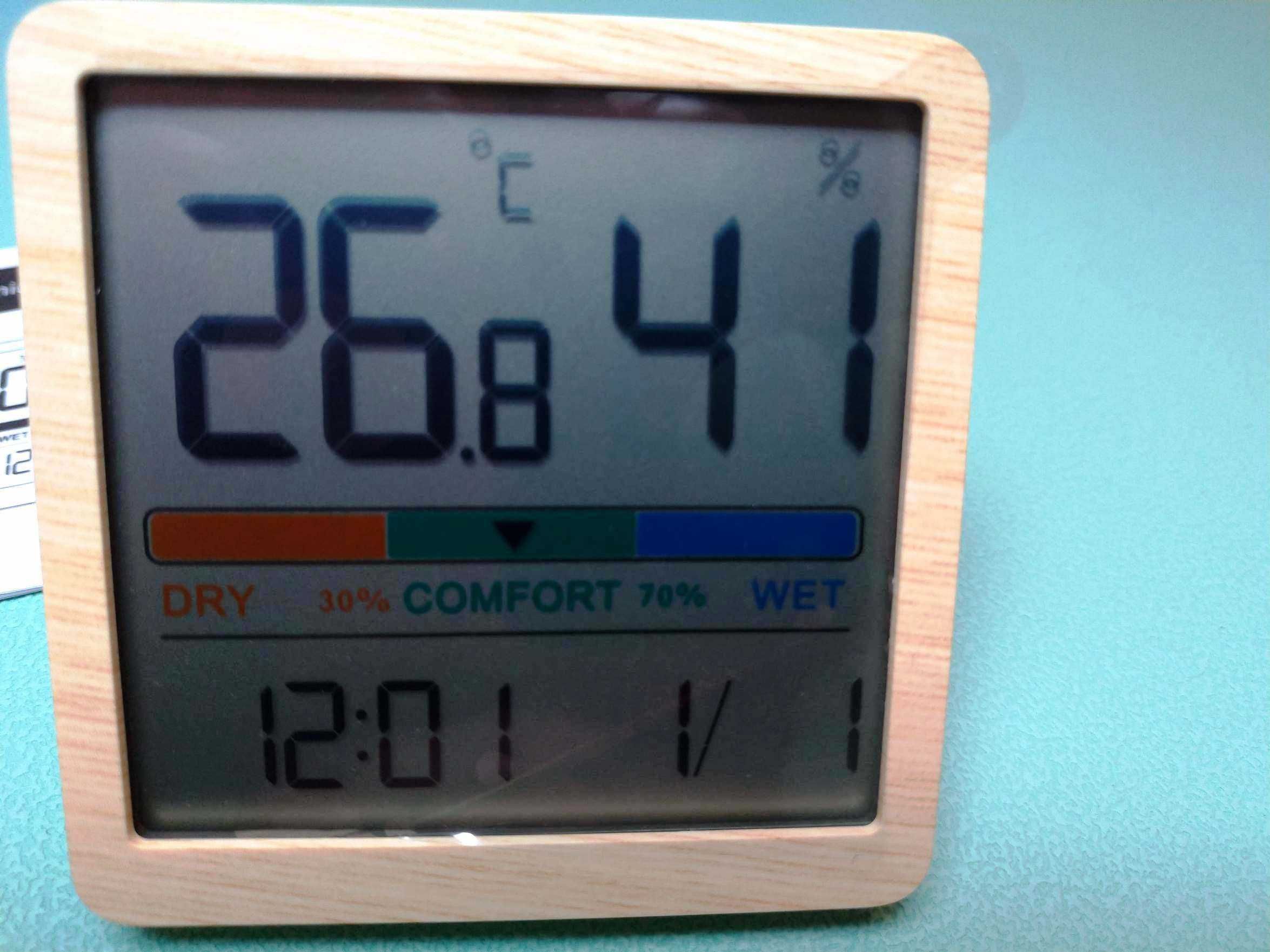 Цифровой часы-гигрометр Clock Xiaomi Humidity влажность температура