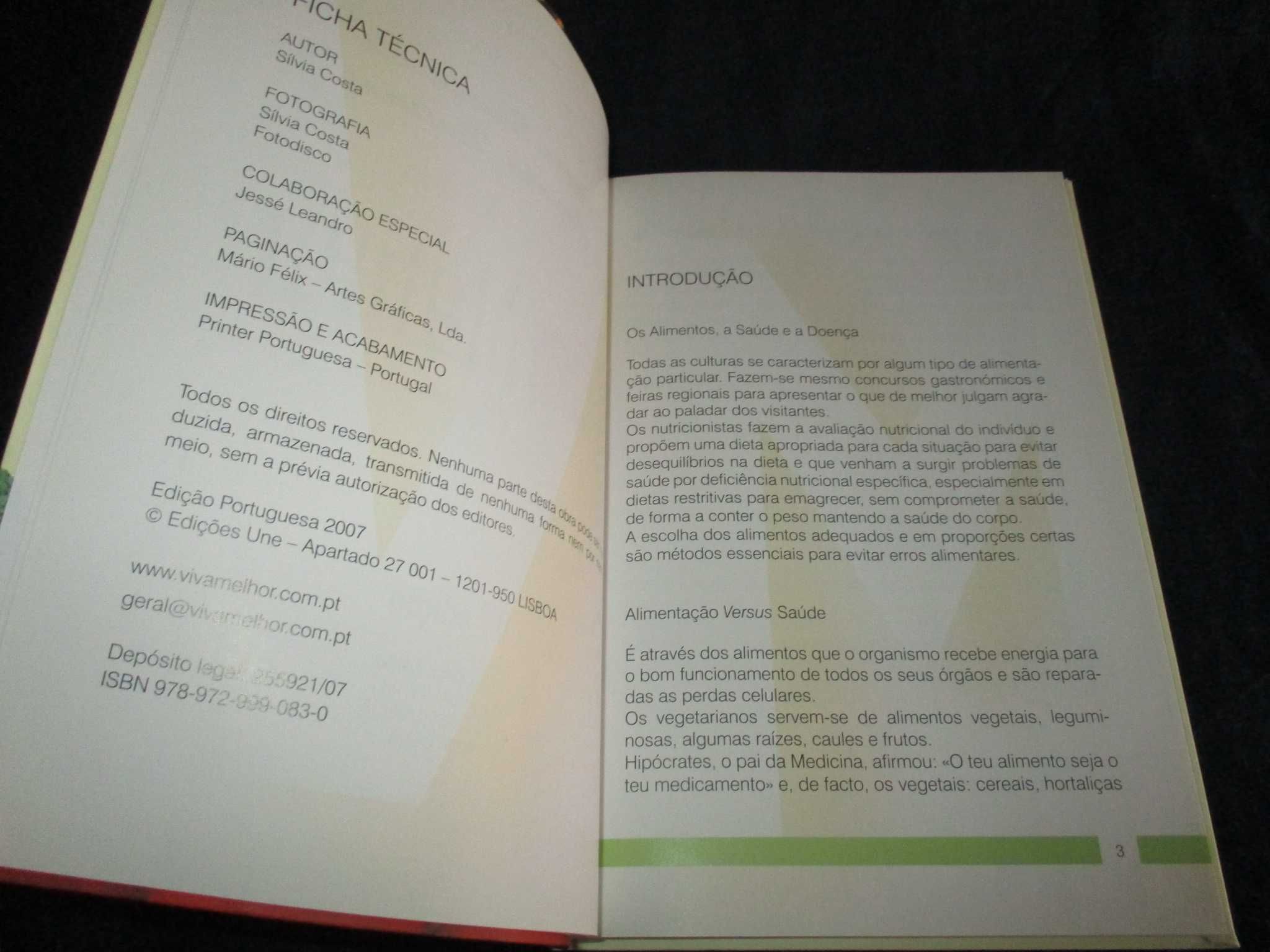 Livro Viva Melhor Comendo Bem Receitas Saudáveis