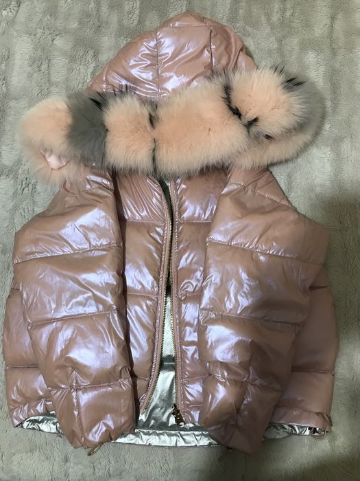 Пуховая куртка, натуральный пух, пуховик оверсайз