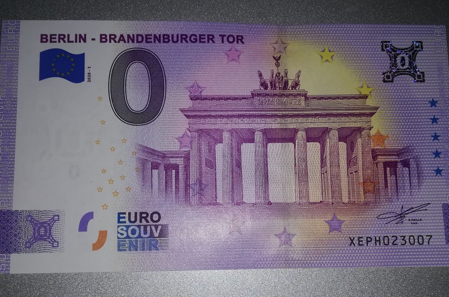 0 euro BERLIN-Brandenburger Tor Anniversary.