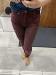 Spodnie regular fit bordowe 36 s H&M