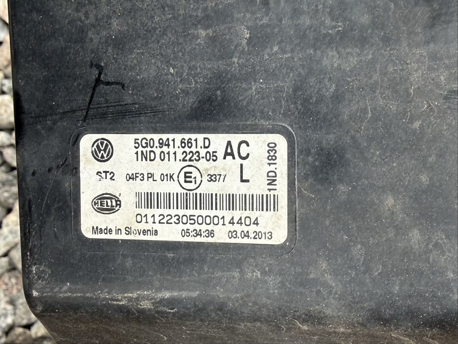 Фара противотуманная туманки Golf 7