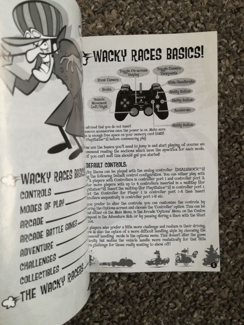 Wacky Races starring Dastardly & Muttley / PS2 / 3xA