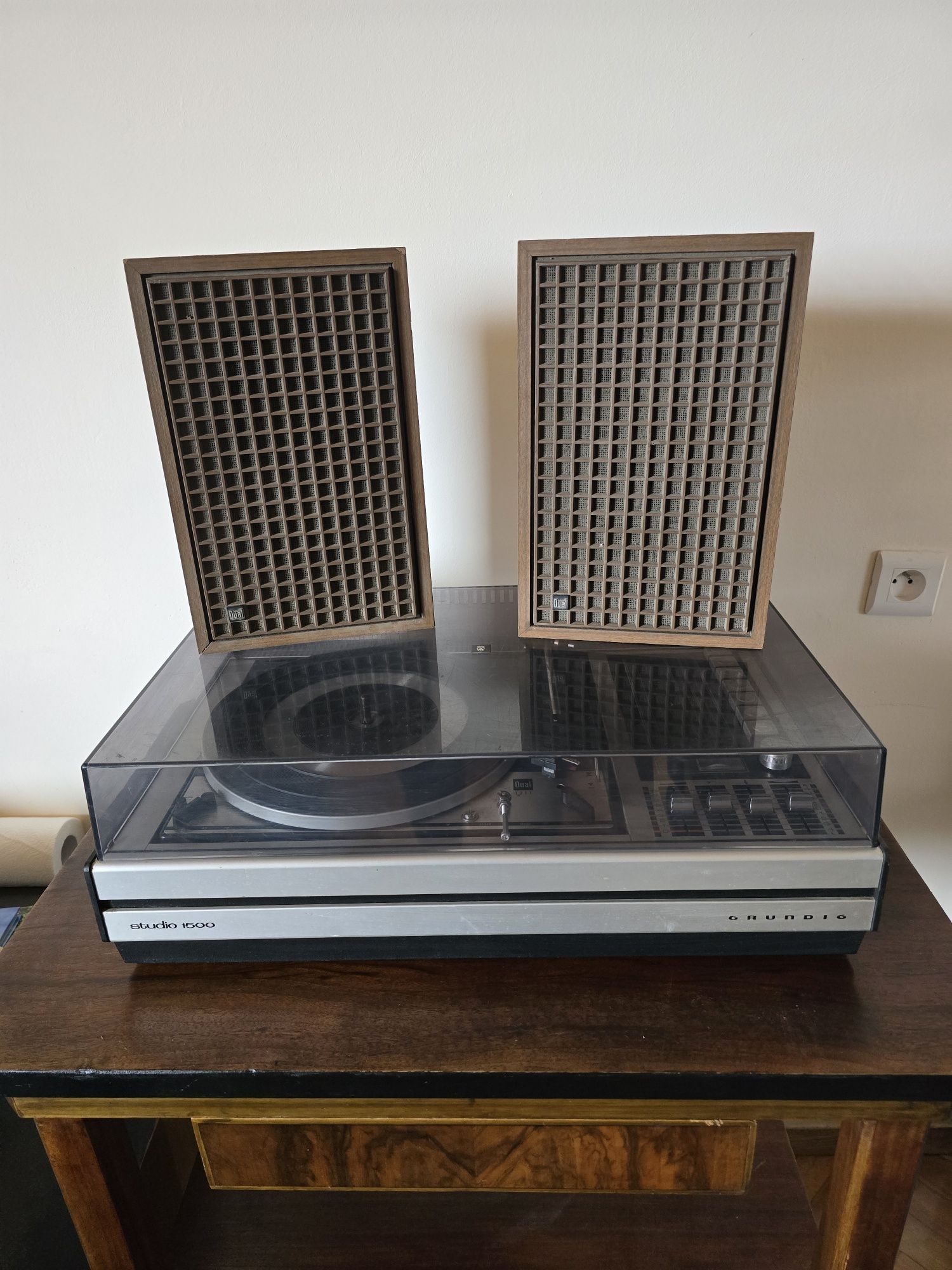 Gramofon grundig studio 1500 z dual 1211 + głośniki cl 114