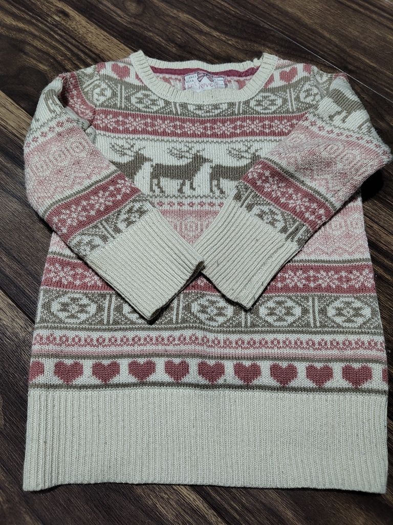 Sweterek świąteczny reniferki, 122