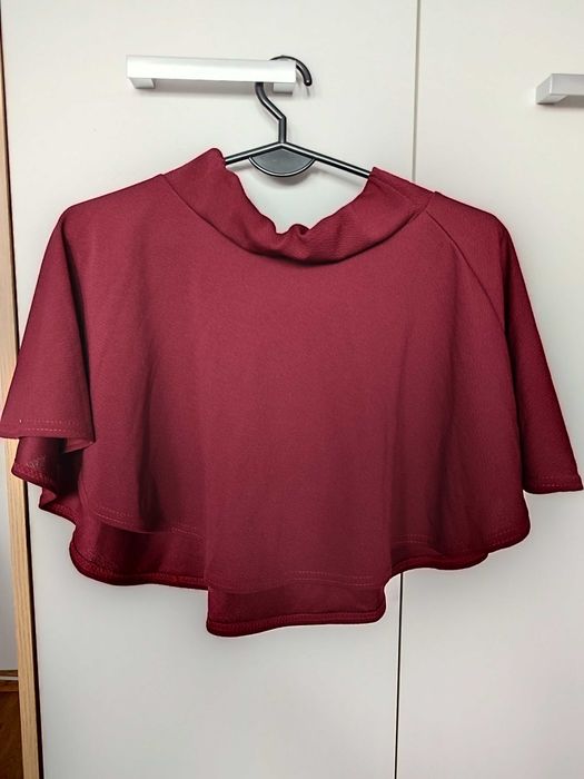 Bordowa rozkloszowana spódniczka