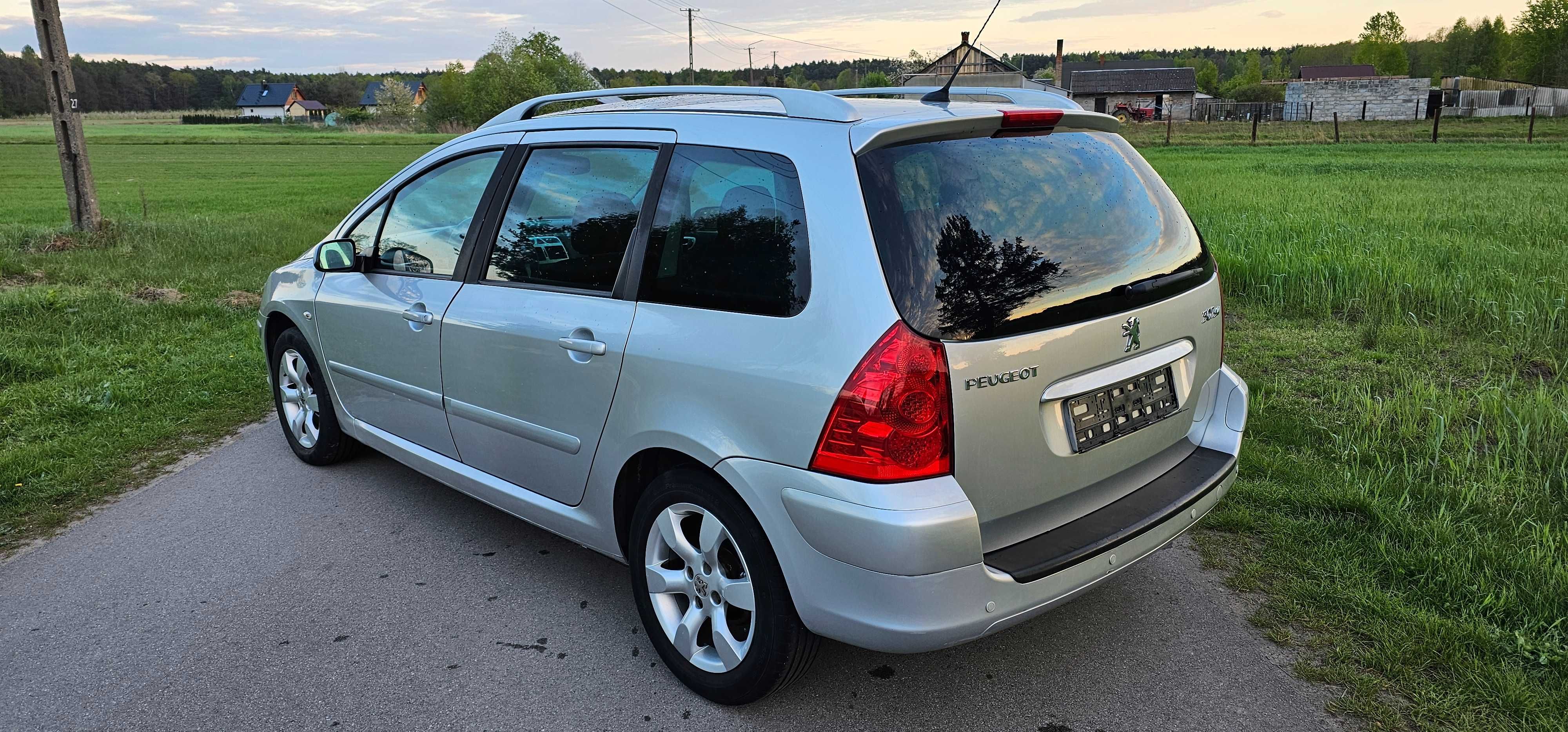 Ładny Peugeot 307sw 2007r*z Niemiec*7osobowy*szklany dach