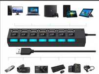 rozgałęźnik rozdzielacz portów hub usb 7x usb 2.0