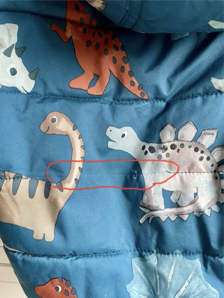 Kurtka zimowa NEXT w dinozaury Rozmiar 104