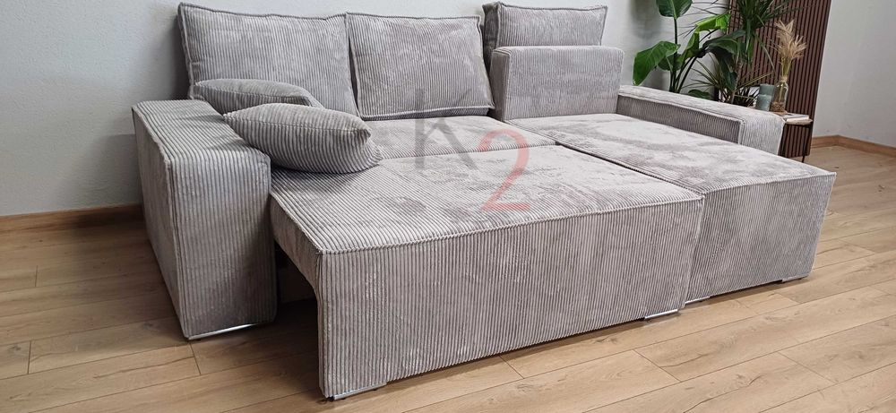 Narożnik FABIO Bonell sztruks USB rogówka sofa szybka dostawa +gratis